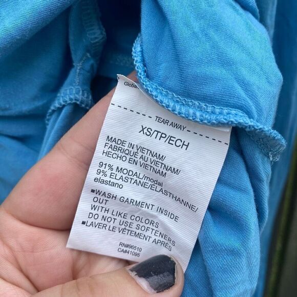 Under Armour Blue Modal Open Back Top | XS - Picture 5 of 6